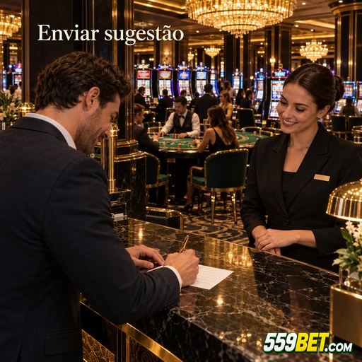 559bet — tela de envio de sugestão dentro do aplicativo oficial